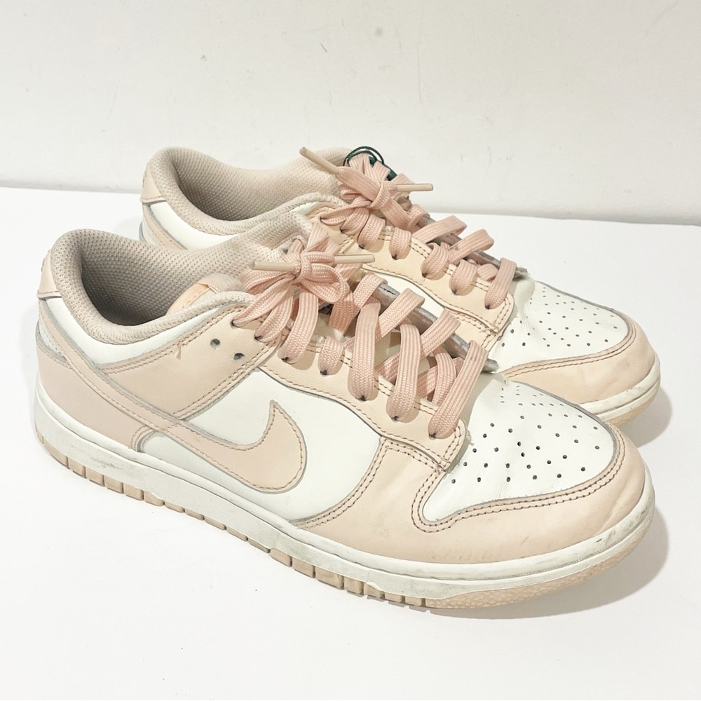 NIKE DUNK LOW USED SIZE 8 WOMEN SAIL ORANGE PEARL WHITE DD1503 102 - Picture 3 of 7